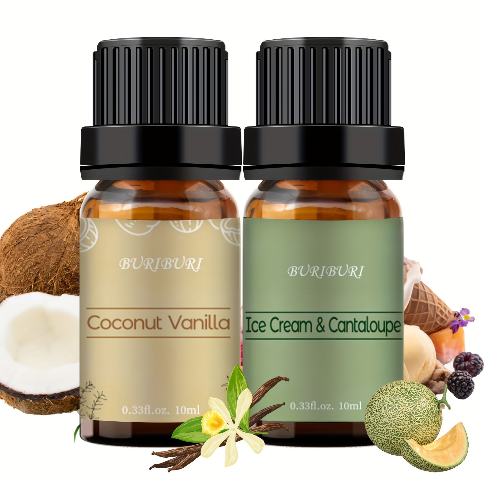Good Essential 10ml Oils - Coconut Fragrance Oil - 0.33 Fluid Ounces  Coconut 0.33 Fl Oz (Pack of 1)