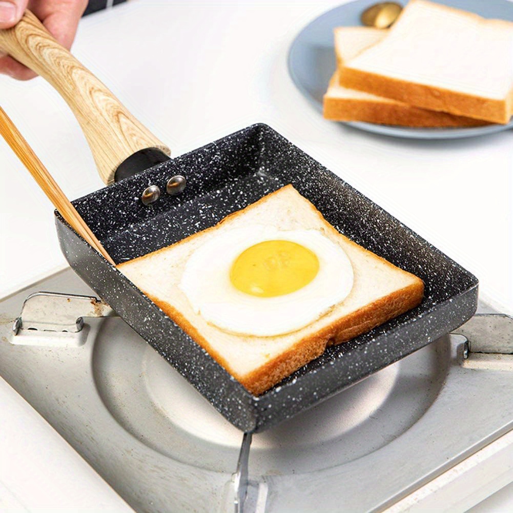 4-Hole Egg Frying Pan 4- Pan Non-stick Frying Pan 4-Cup Egg Frying Pan  Maifan Stone Coating Egg Cooker Pan Compatible with All Heat Sources,for  Egg
