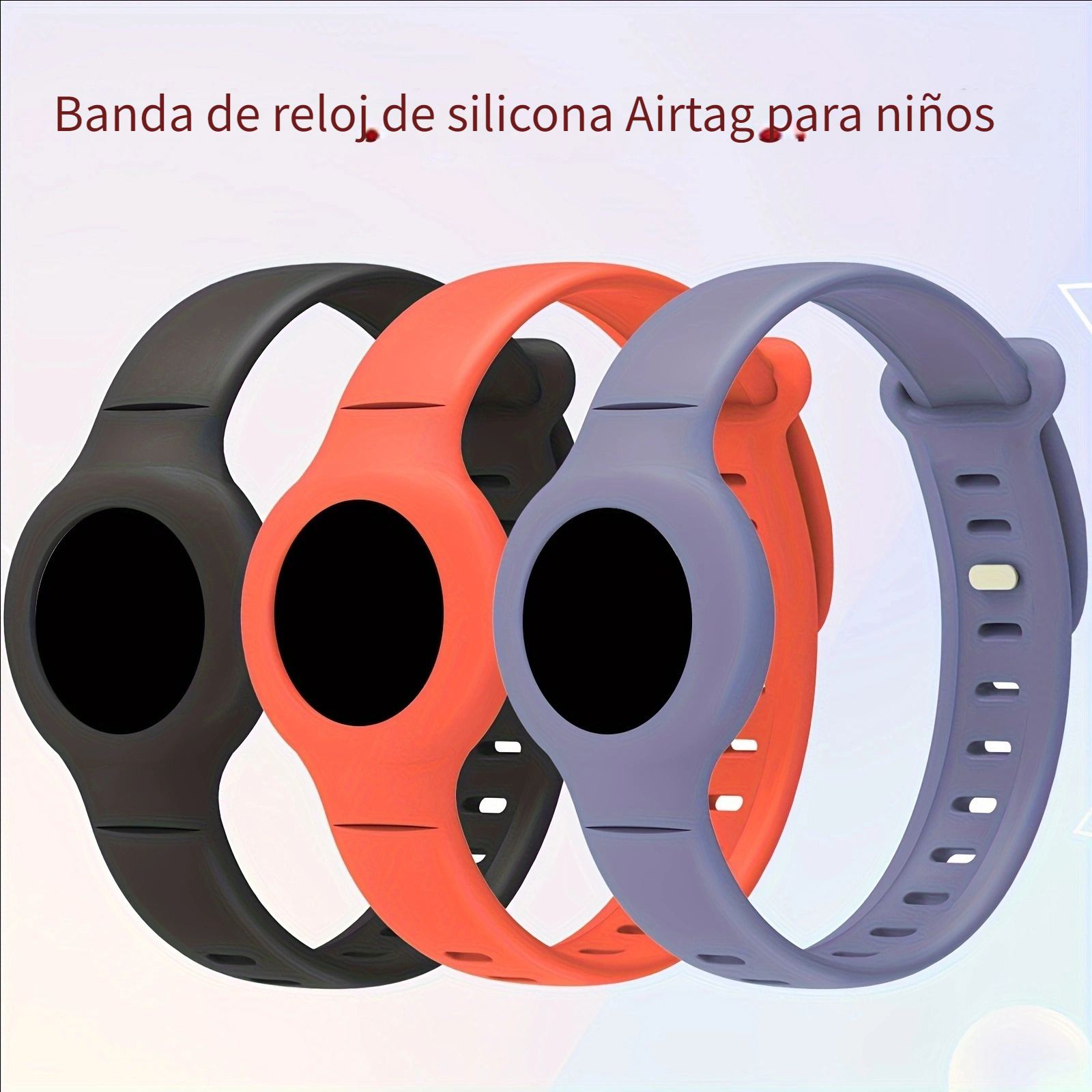  Paquete de 3 pulseras para Airtag para niños, pulsera de nailon  para Apple AirTag antipérdida GPS con correa protectora para niños, correa  de reloj ajustable para niños pequeños, niñas y ancianos 