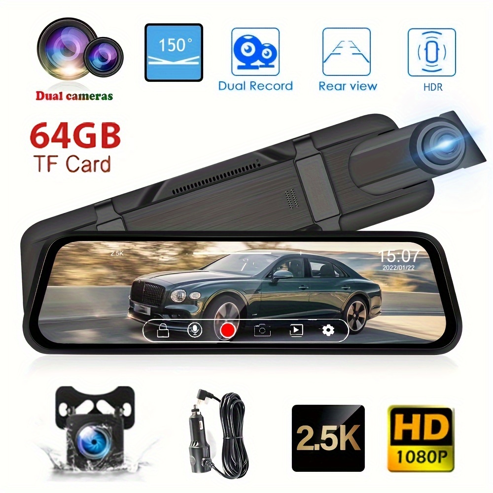 Dash Cam Front and Rear, Dash Camera for Cars 1080P Full HD Dual