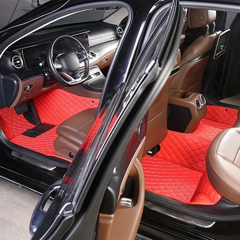Housse De Siège,Tapis anti coup pour l'arrière du siège de voiture, tapis  de Protection intérieure pour Tesla 3, tapis - Type red