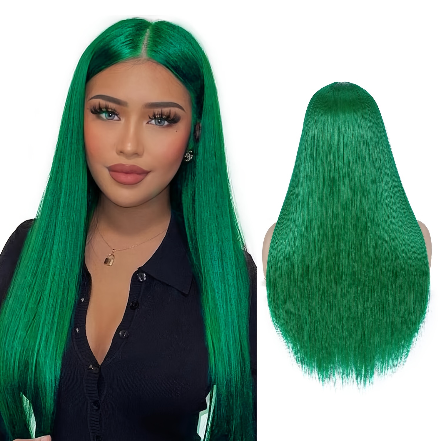 Green wig outlet images