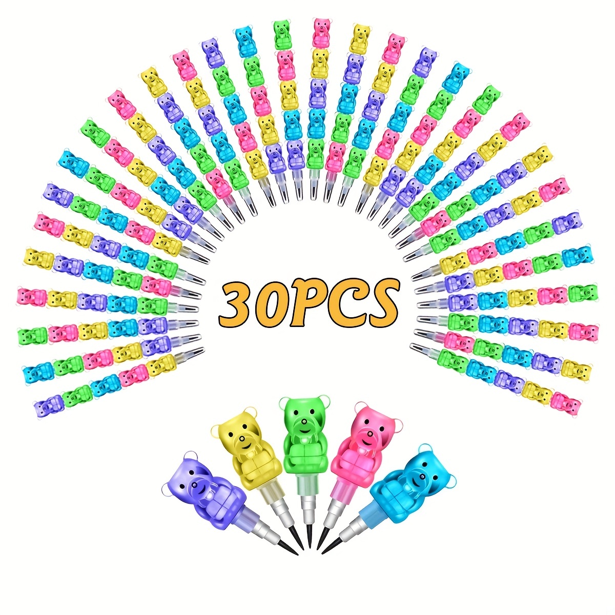 12 Pcs, 24 Pcs, 48 ​​pcs, 96 Pcs, 144 Pcs Birthday Party Pencils For Kids  Fun Pencils Cute Cake Theme Pens With Eraser Decorative Fun Pencils Statione