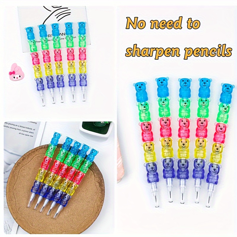 5 Boxes 60pcs Yellow Hb Pencil School Wood Pencils With Eraser Hexagon  Wooden Lead Pencil Set