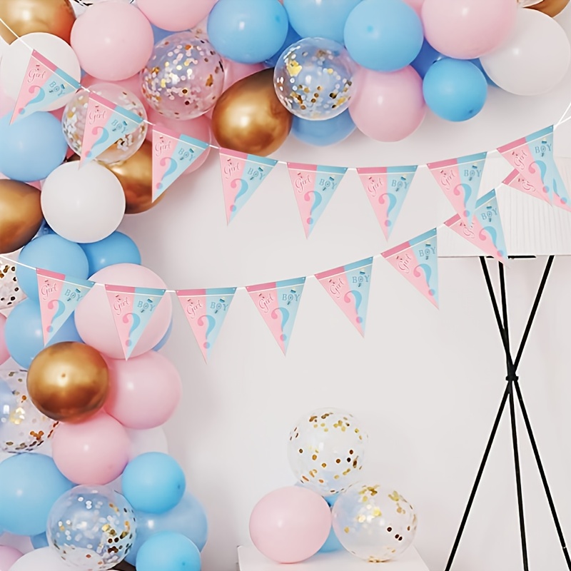 Conjoined Letter Balloon Decorations Gender Reveal - Temu