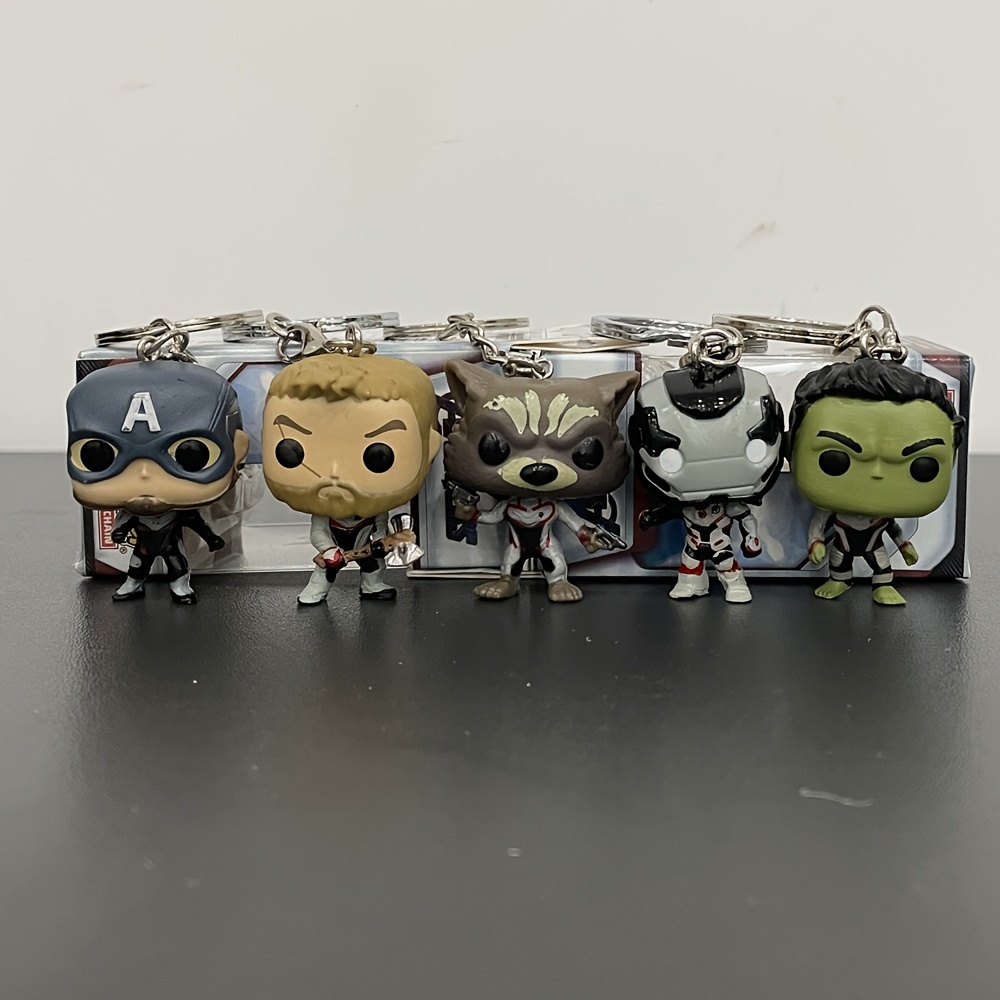 6pcs Marvel Avengers Thor Iron Man Spider-man Figurines d'action Poupée  Enfants Jouets Modèle Cadeau