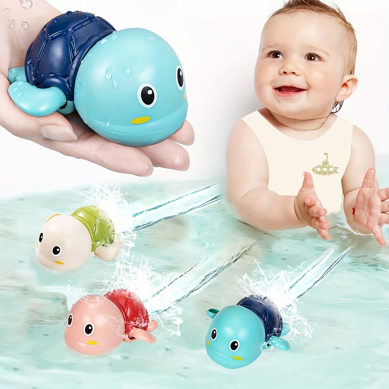 Bath Toys Bathtub Toy for Toddlers Age 2-4 Kids Bath Pipes Toys for 2 3 4 5  Years Boys and Girls Tub Water Toys with Color Box Birthday Gift
