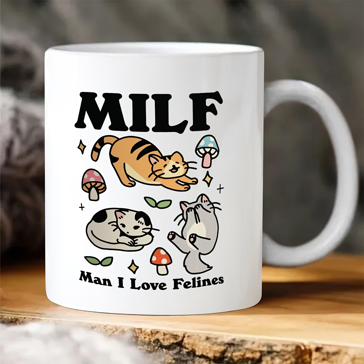 Cute Ceramic Coffee Cup Set - Kawaii Cat, Tiger, Koala, Lion, And Couple  Mugs For Breakfast And Drinking - Creative Household Accessory - Temu