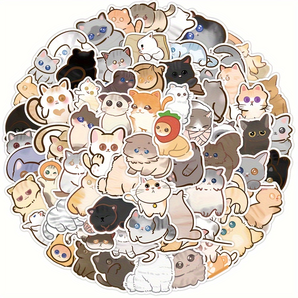 Meme Cat Sticker - Temu