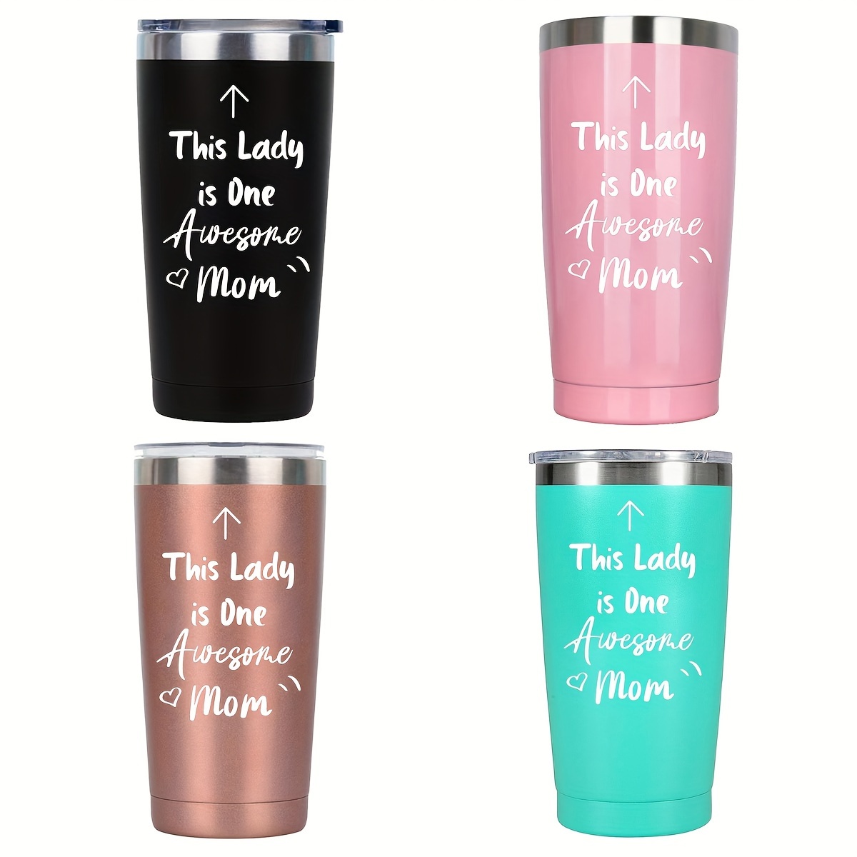 Mom Gifts from Daughters - 20oz Stainless Steel Insulated Pink Unique Mom  Tumbler Present - Christmas, Valentine''s Day, Mom Birthday Gifts, Mothers  Day Gifts from Daughter for Mom, New Mom, Bonus Mom 