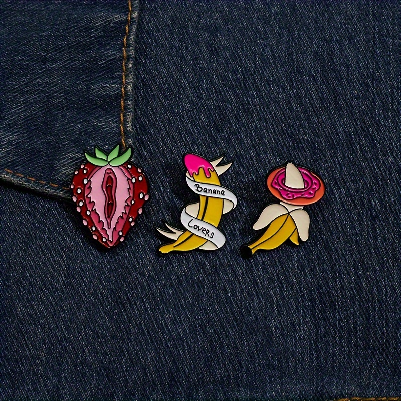 Cute Mini Fruit Pink Brooch Custom Metal Soft Enamel Lapel Badge Pin with  Backing Card - China Badge and Pins price