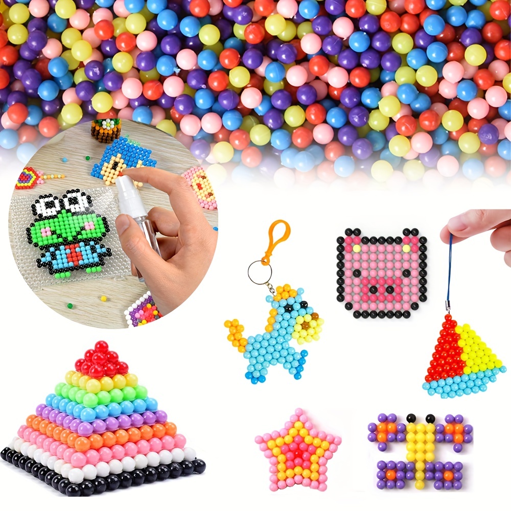 Beads Aqua DIY Puzzles 3d for Girls Boy Kids Hama Water Set Kit