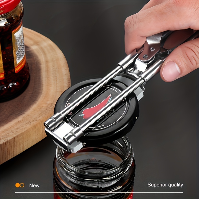 2X Adjustable Multifunctional Stainless Steel Can Opener Jar Lid Gripper  Kitchen