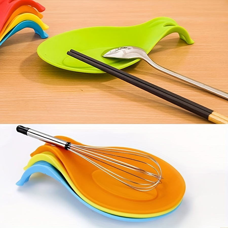 Silicone Spoon Rest Holder for Stove Top, Silicone Utensil Rests for Kitchen  Countertop, Large Heat Resistant Spatula Spoon Reat for Cooking with 5  Slots - China Silicone Spoon Rest Holder and Silicone