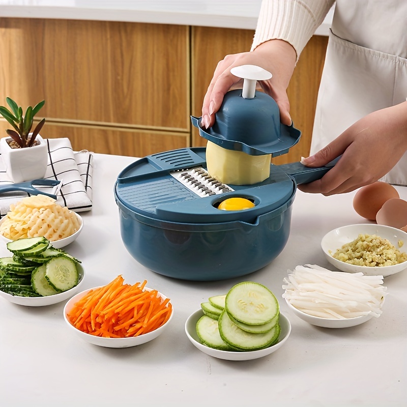 1Set 4 in1 Vegetables Salad Spinner Lettuce Multifunction Dehydrator Green  Washer Strainer Vegetable Chopper, Multifunctional Fruit Slicer, Manual  Food Grater, Vegetable Slicer, Cutter With Container, Onion Mincer Chopper,  Household Potato Shredder