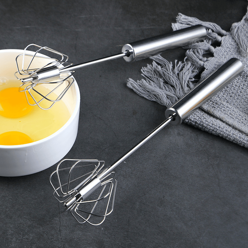 High Quality Stainless Steel Egg Whisk Semi automatic Mixer - Temu