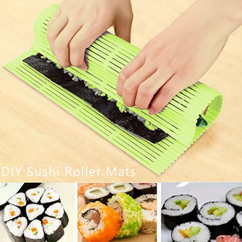 Sushi Roller Mat, Diy Sushi Roller, Portable Rice Roller, Professional Diy Sushi  Mat For Nori Rolls, Gimbap, Hand-rolled Sushi, And Sushi Molds, Plastic Sushi  Roller, Baking Tools, Kitchen Accessories - Temu