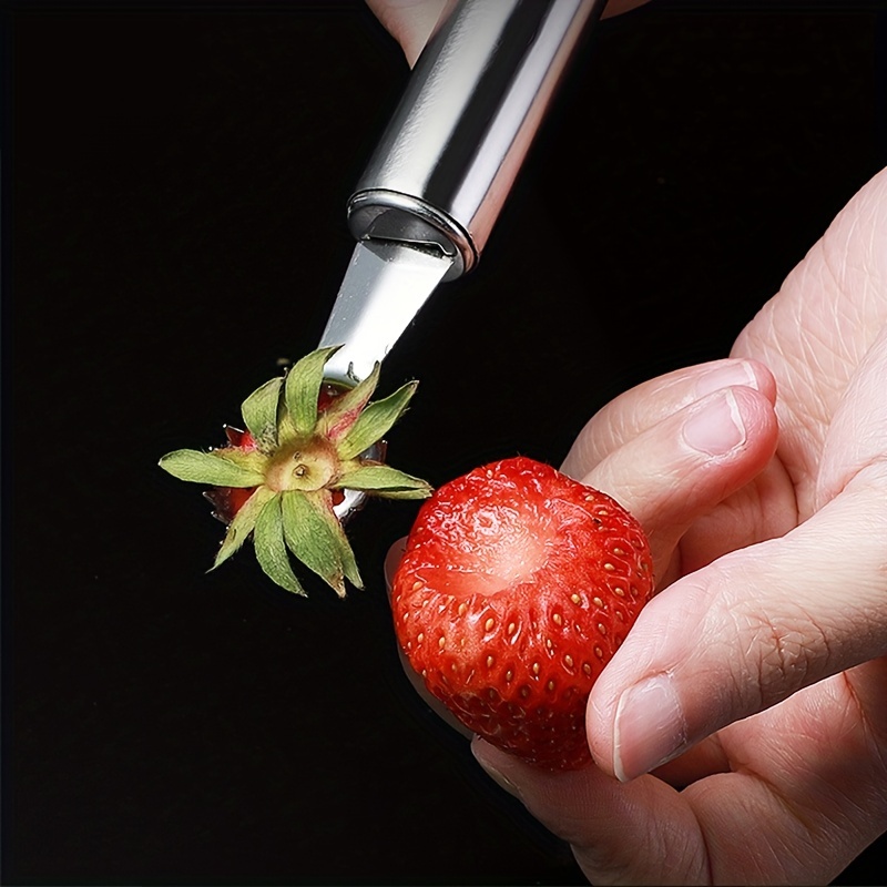 1pc Fruit Core Digger Berry Tomato Peeler Stainless Steel Berry Peeler  Separator Strawberry Corer, Discounts For Everyone