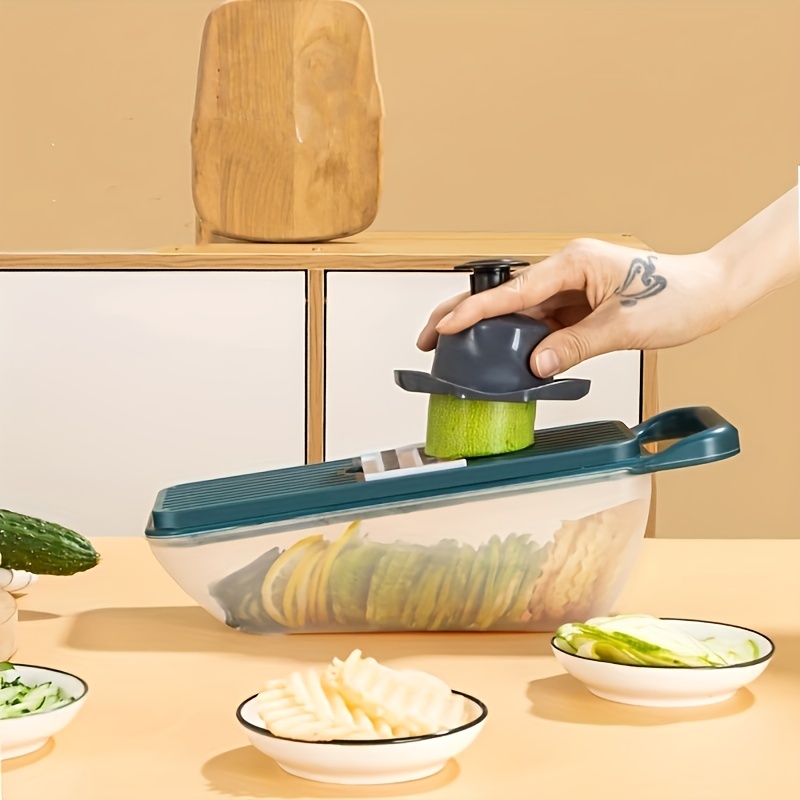 Vegetable Chopper: Multi-functional And Efficient Potato Slicer, Grater For  Home Kitchen, Portable Vegetable Cutting Machine