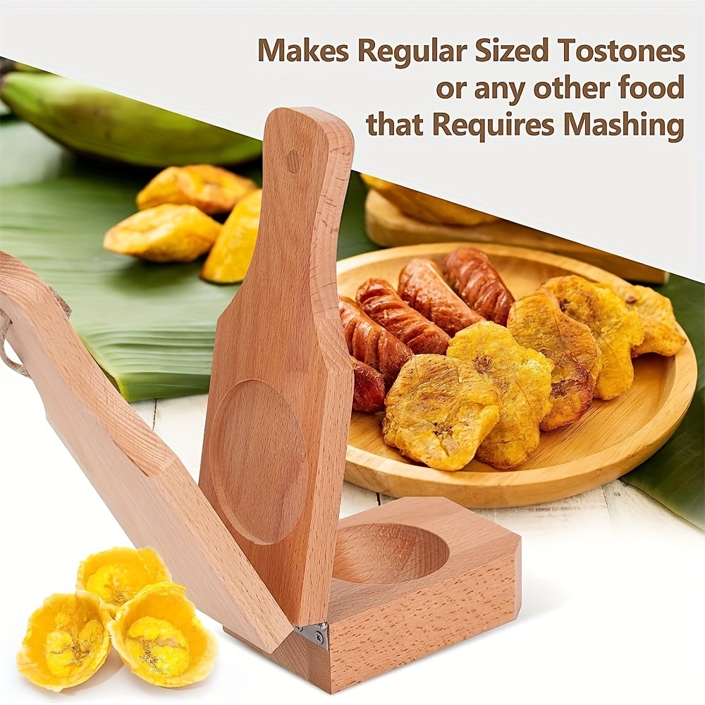 Wooden Banana Grinder Banana Cake Making Tool Is Used To Make