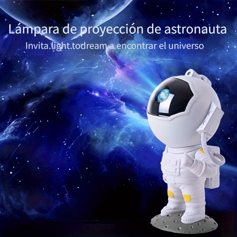 1pc Astronauta Sentado Luz Nocturna Luna Luz Dormir - Temu Spain