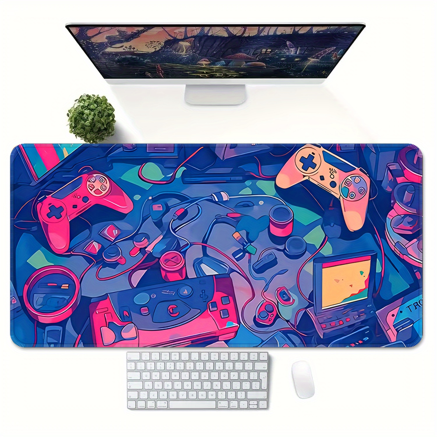 Gaming Mouse Pad Gamer Computer Mousepad Rgb Large Mouse - Temu