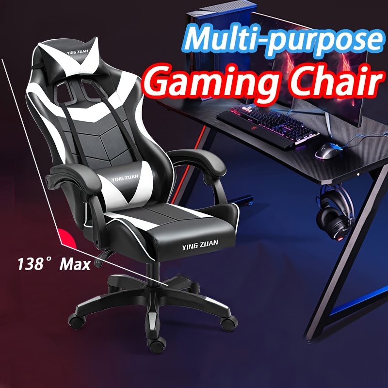 Gaming office comfy ergonomic chair with multiple adjustable lumbar support