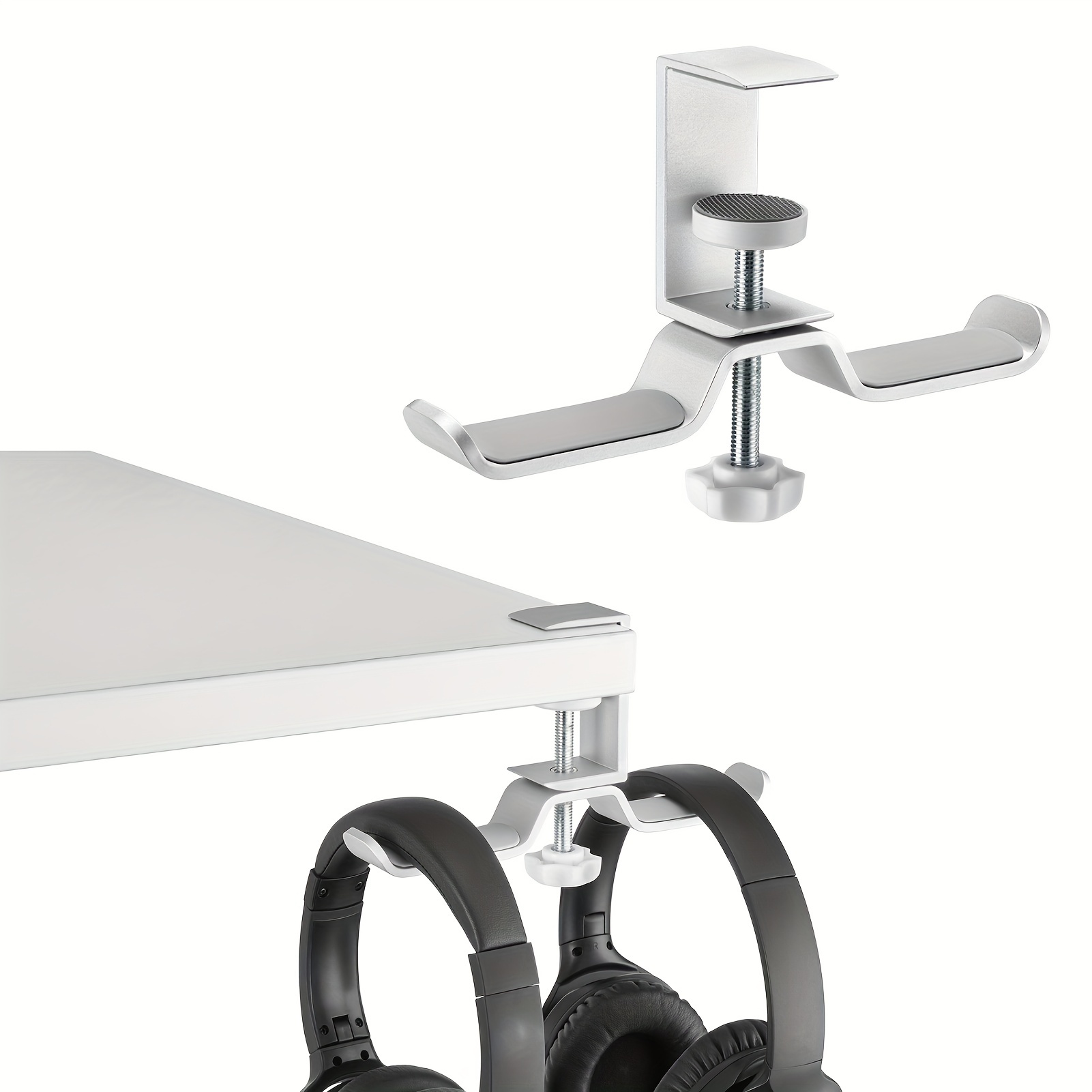 Gancho para auriculares Gaming, soporte para auriculares, soporte de  suspensión con brazo giratorio ajustable, abrazadera de escritorio, bolsa  Universal, PC
