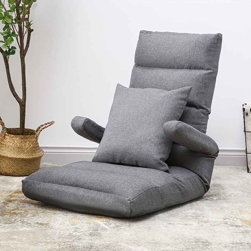 Sofá cama, silla convertible 4 en 1, sofá biplaza de tela de lino de 3  asientos con 2 almohadas, sillón reclinable individual para espacio pequeño  con