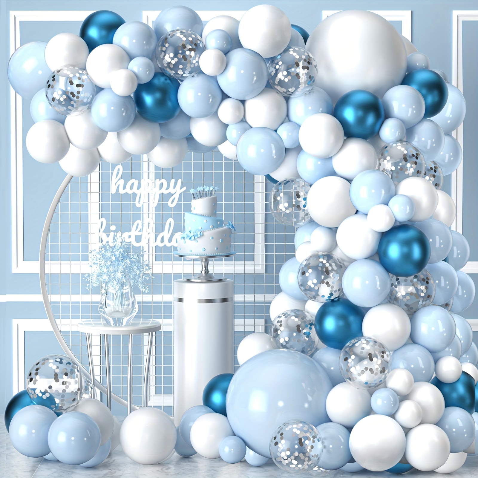 Bluey Birthday Party Decoration & Bluey Theme Tableware Supplies, Plates,  Cups 124pcs 