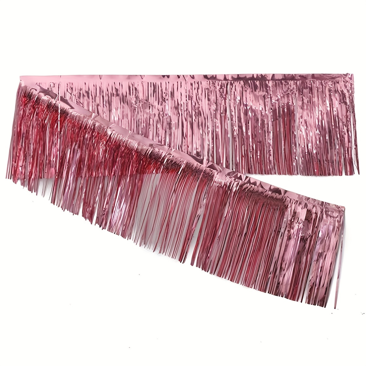 15Pcs Black,Light Pink,Rose Red Tassel Garland Banner with Rope