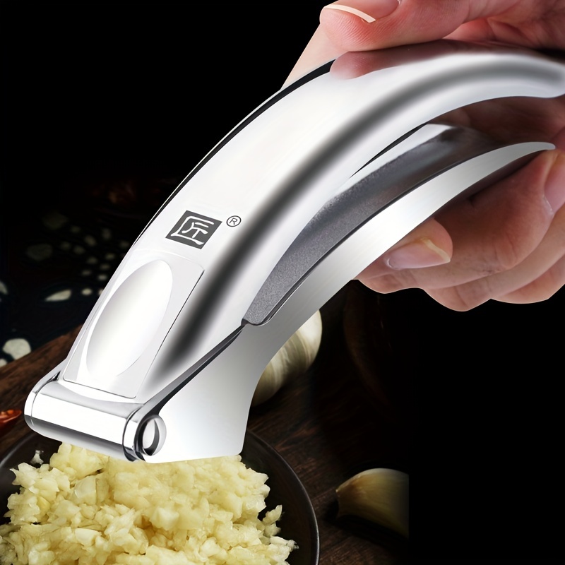 Metal Garlic Press Manually Crusher Handheld Ginger Kitchen - Temu