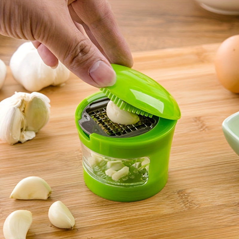 Garlic Crusher Manual Ring Black Vegetable Cutter Kitchen Vegetable And  Fruit Gadgets Masher Stainless Steel Garlic Press Chopping Accessories For  Restaurants/supermarkets - Temu