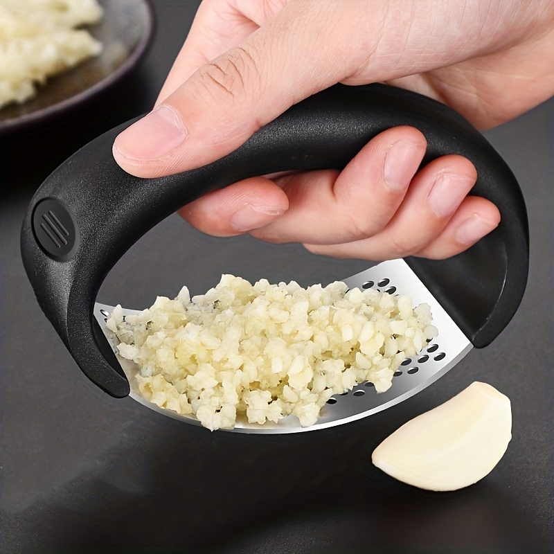 Garlic Press Garlic Masher Manual Arc Stainless Steel Multi-Function  Vegetables Squeezer Handheld Crusher Kitchen Accessories - AliExpress