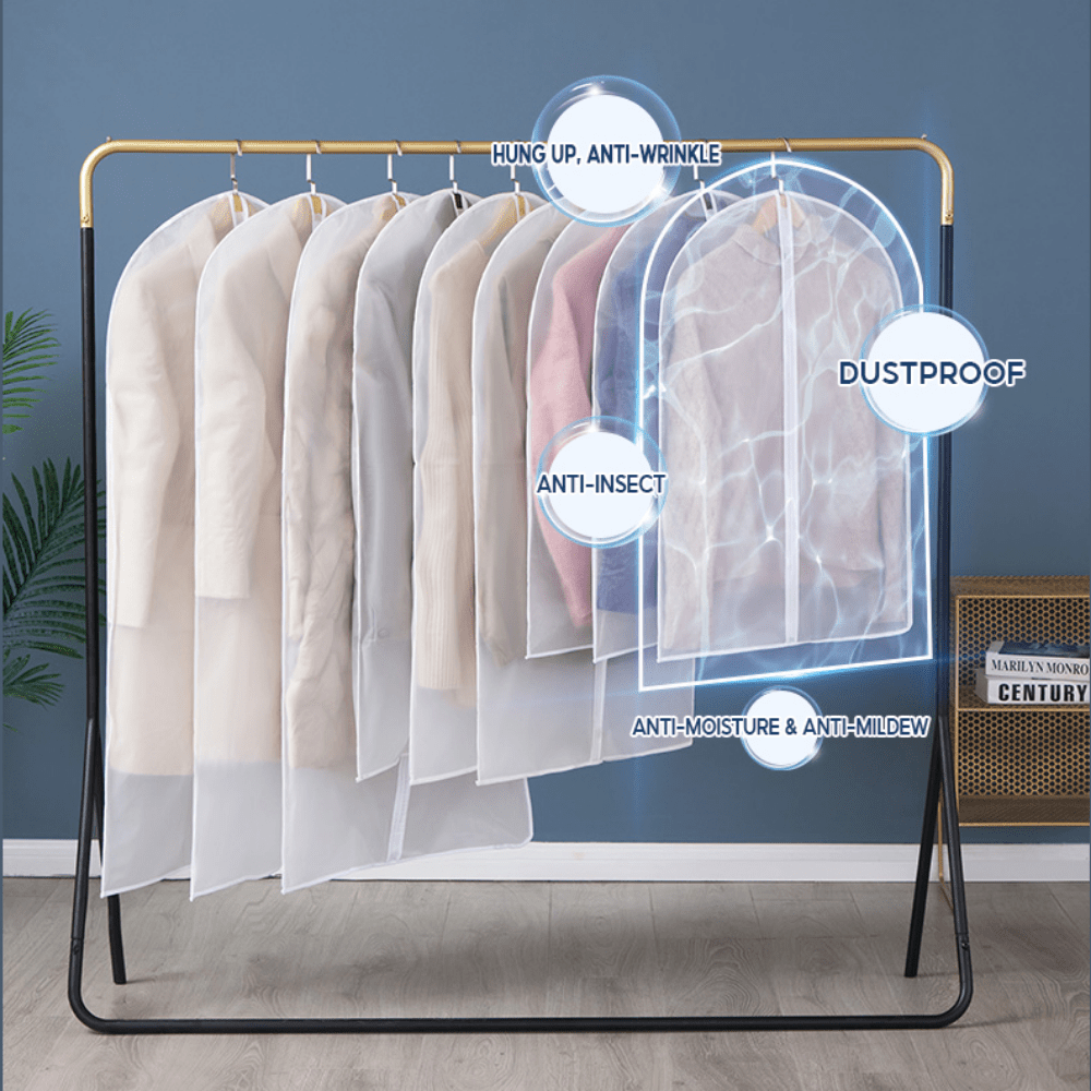 Garment Bags Dustproof Zippered And Protective Sleeves For - Temu