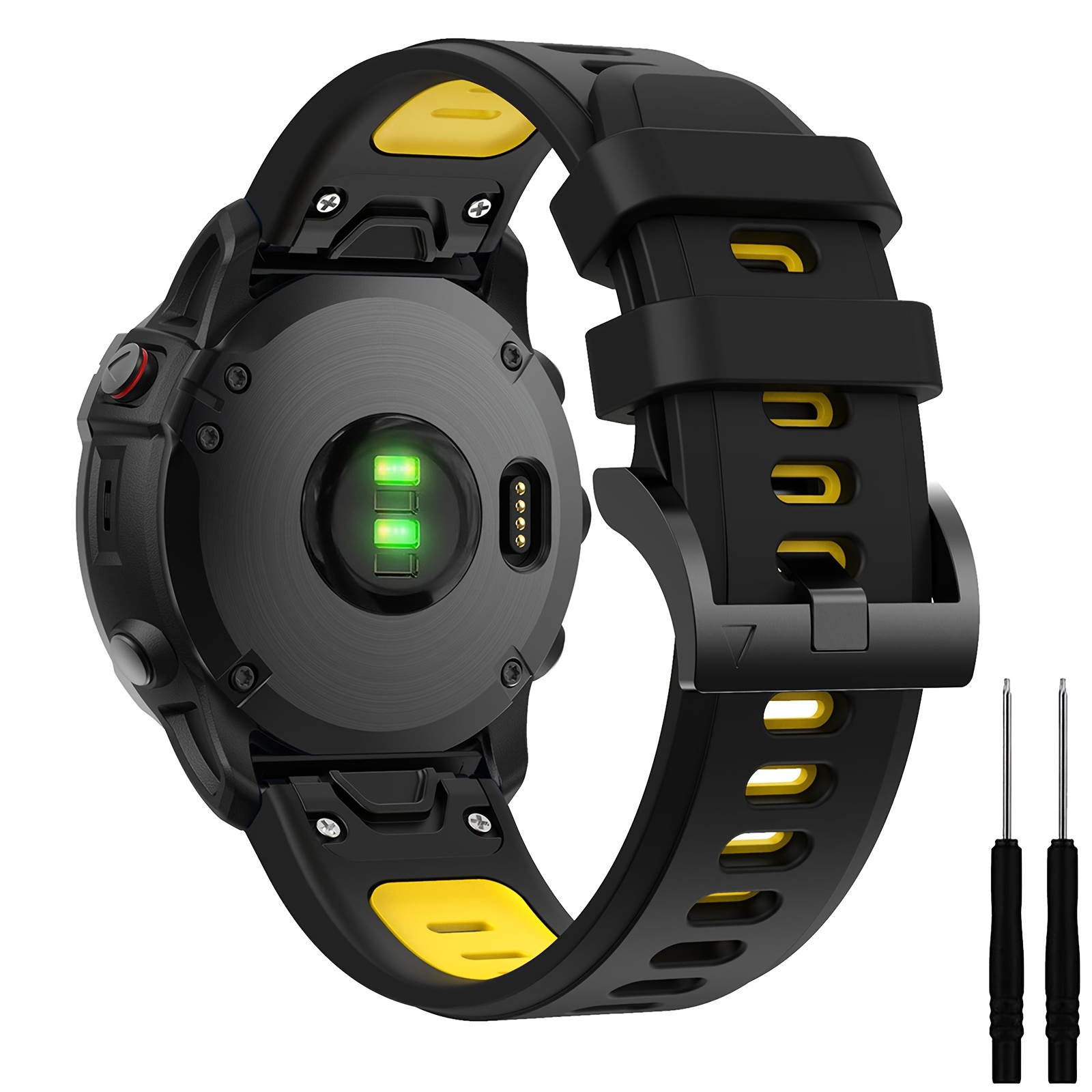 Silicone Bracelet for Garmin Forerunner 955 945 Fenix 6 Pro 5 7 Watch Strap  Tape