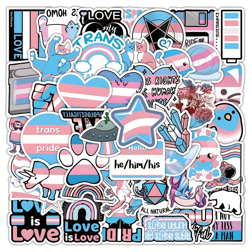 Gay Pride Stickers Rainbow Stickers For Lgbtq, Sticker Packs In Bisexual  Stuff, Colorful Water Bottle Decal Stickers, Gay Stickers For Laptop Case  Motorcycle Helmet - Temu Belgium