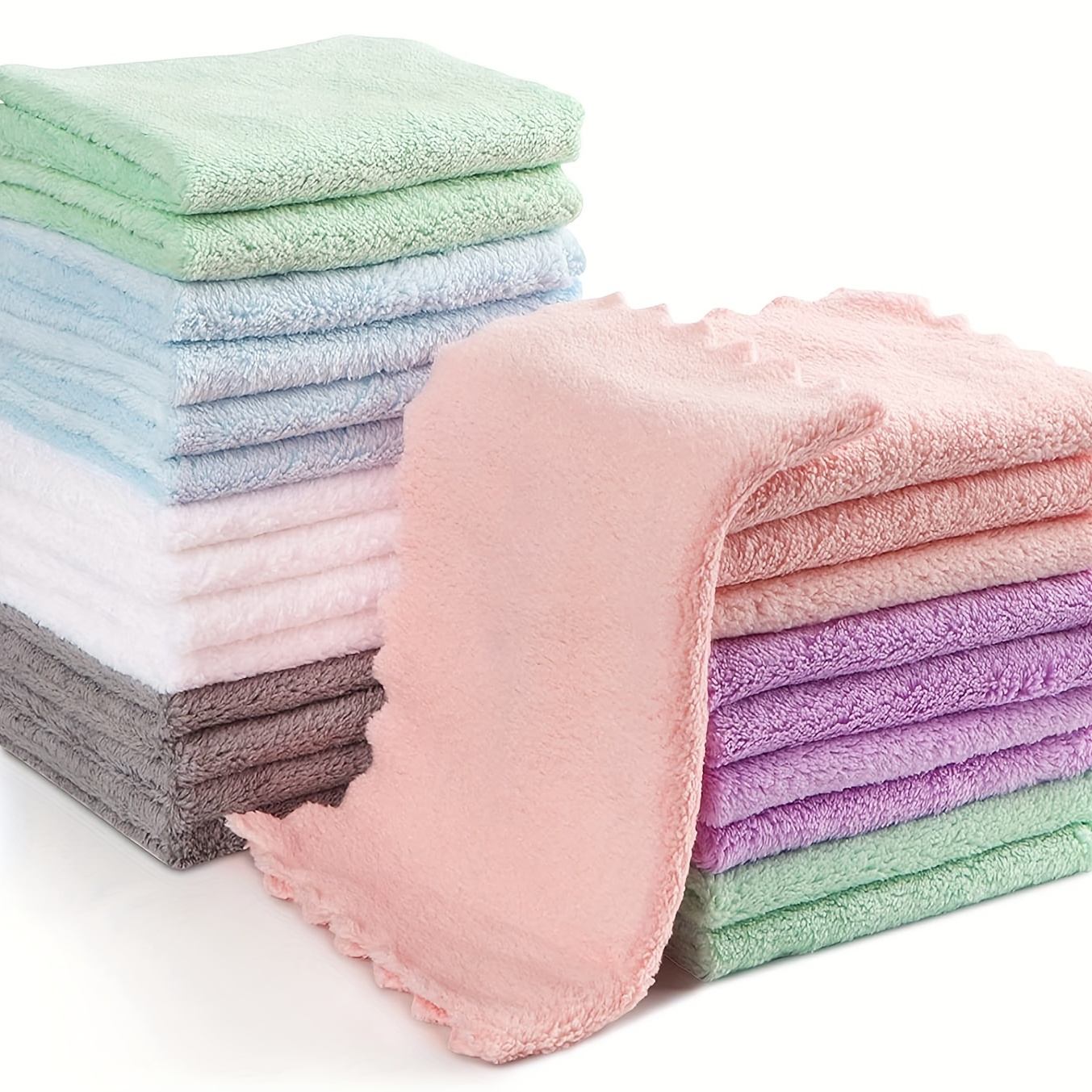 30X30cm serviette en microfibre ménage salle de bain serviette de visage  couleur unie séchage rapide serviette de cheveux femmes petite serviette  absorbante serviette de visage – les meilleurs produits dans la boutique