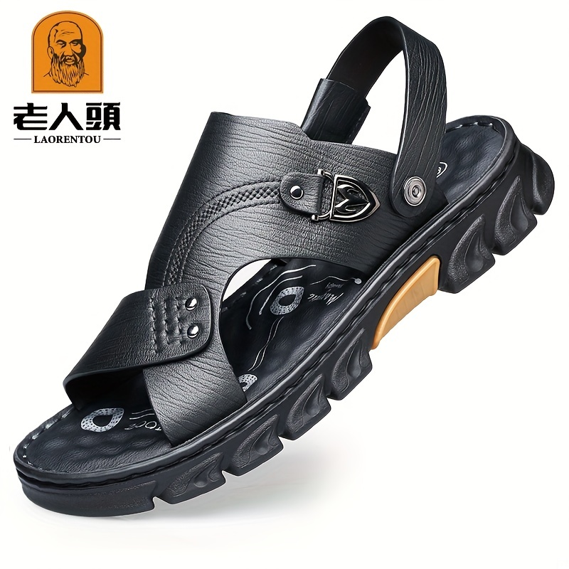 Visionreast Mens Leather Sandals Temu