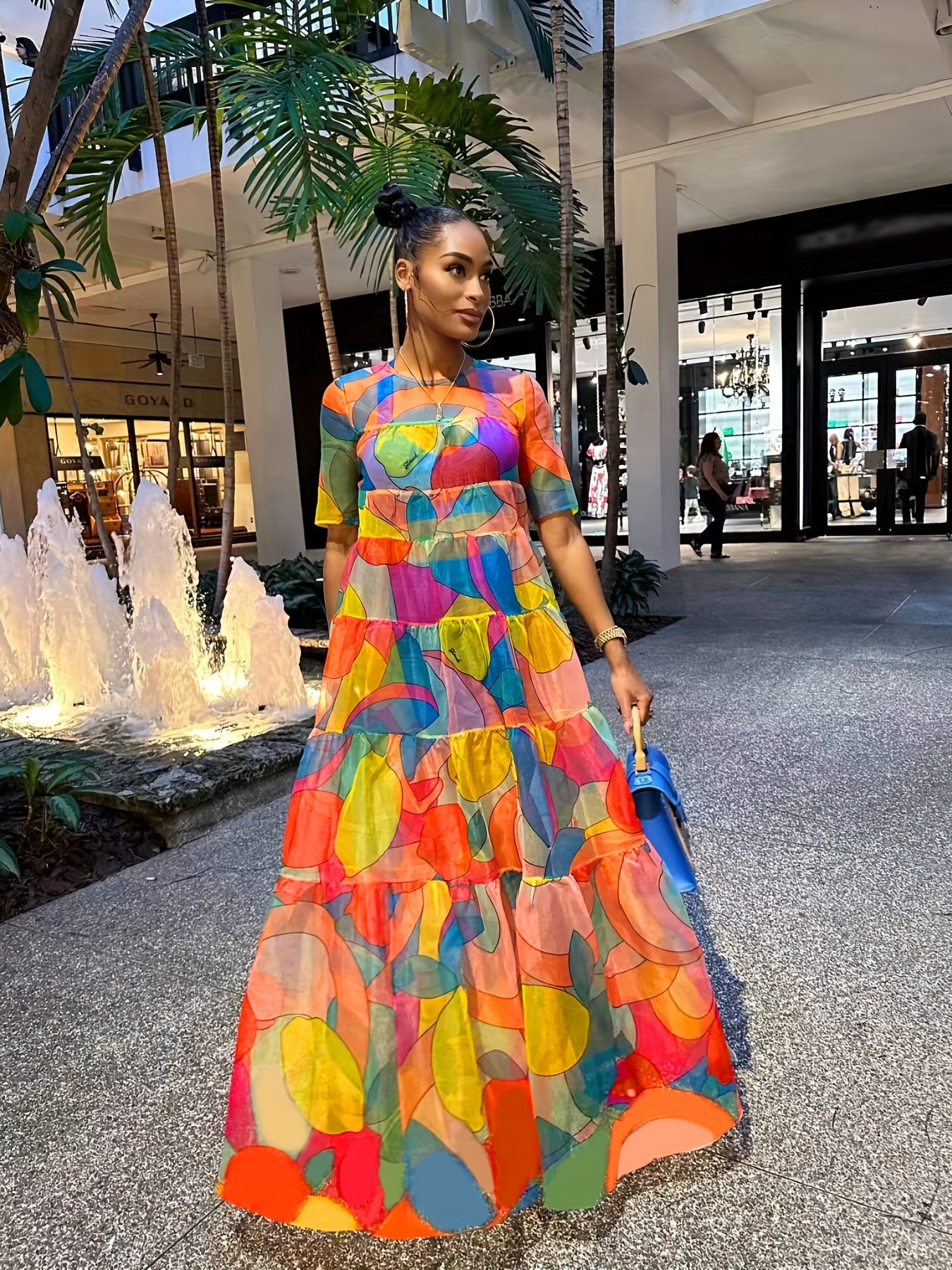 Traditional Kente Sleeveless Turtleneck Maxi Dress for Women