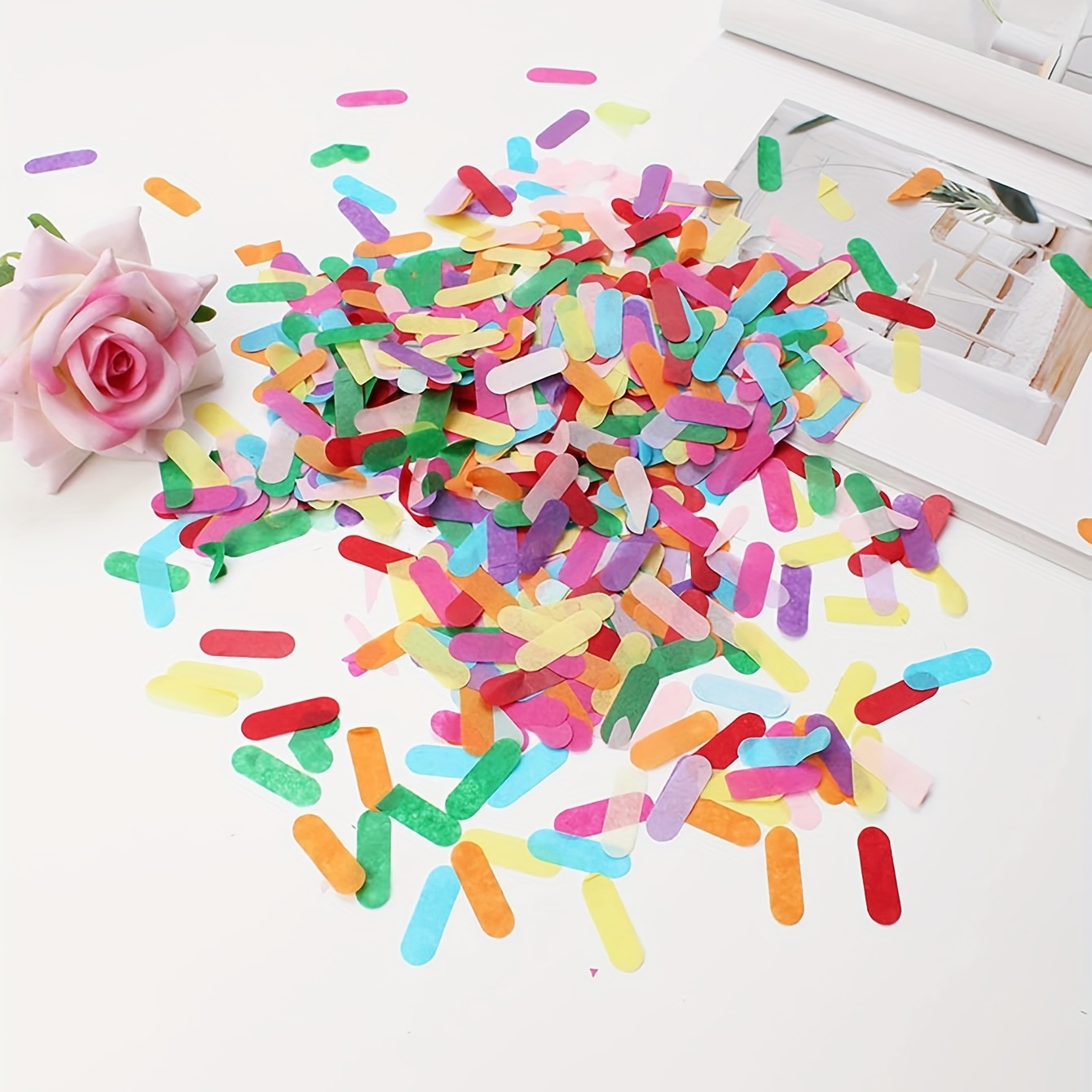 10g/bag 1cm Paper Confetti Mix Color for Wedding Decoration