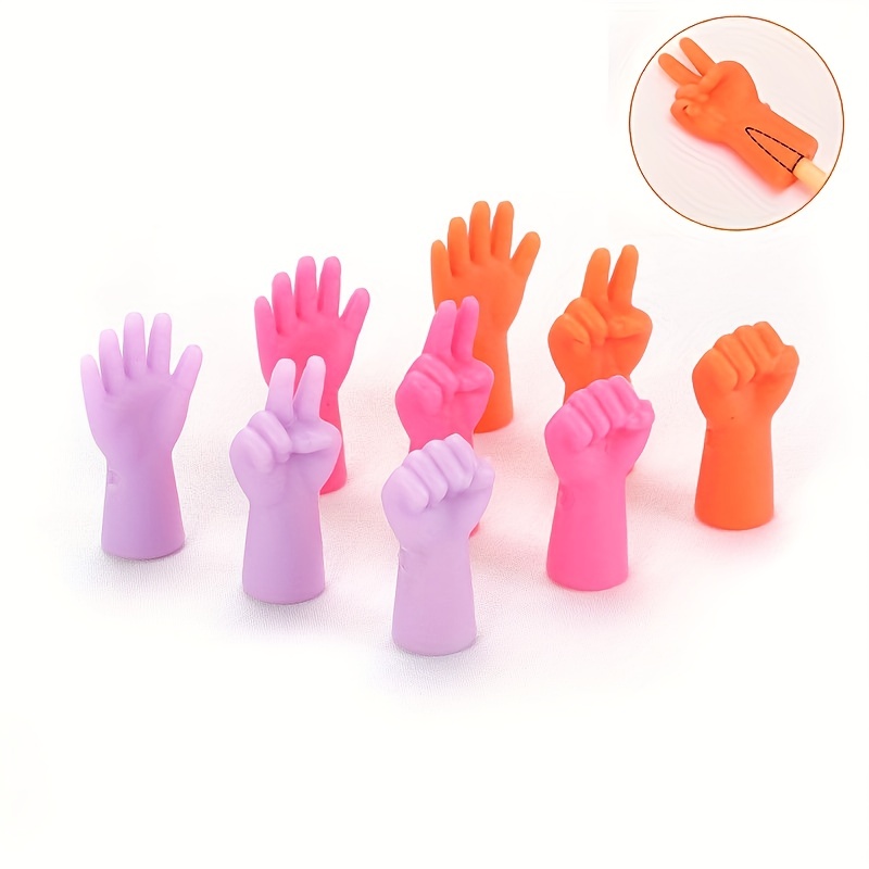 8/20pcs Random Color Silicone Knitting Needle Holder Spring Needle Plug  Accessories Knitting Tip Protectors For Knitting Gadgets