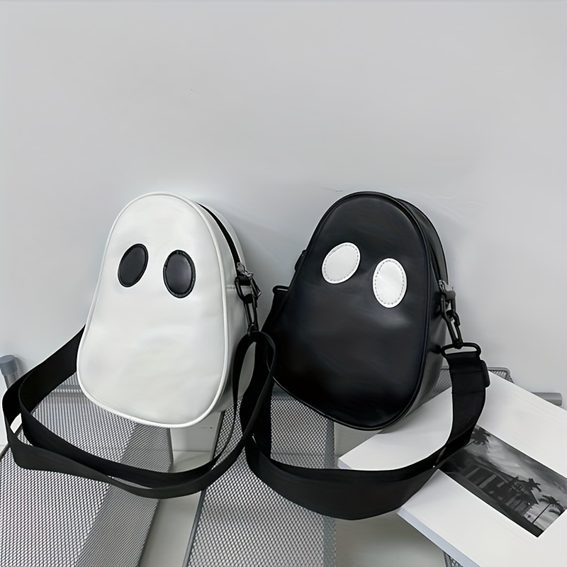 Halloween Ghost Face Hip Hop Backpack, Pu Leather Durable Lightweight  Shoulder Bag, Waterproof Travel Commuter Bag - Temu