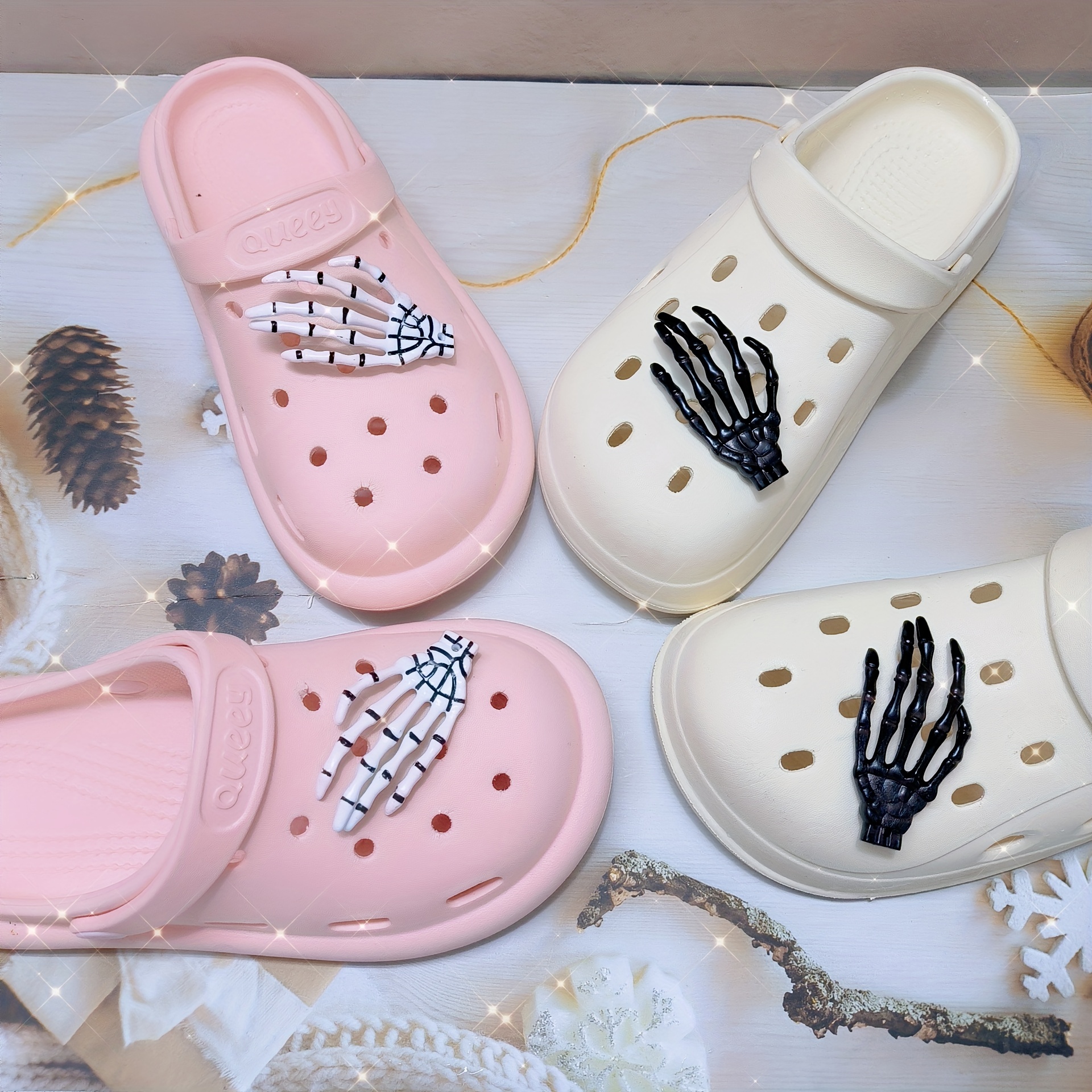 Hot Sale 1pcs Shoe Charms Colorful Kawaii Bear Resin Shoes Buckle  Decorations Fit Croc Jibz Kids X-mas Gift