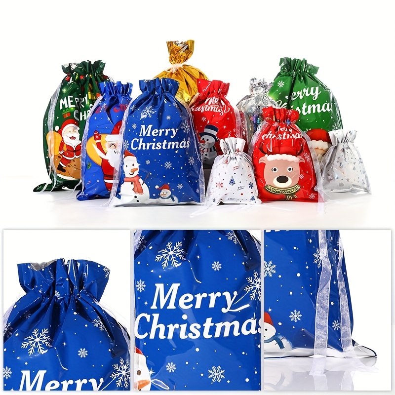Christmas Drawstring Bag Interesting Multipurpose Wrapping Holder