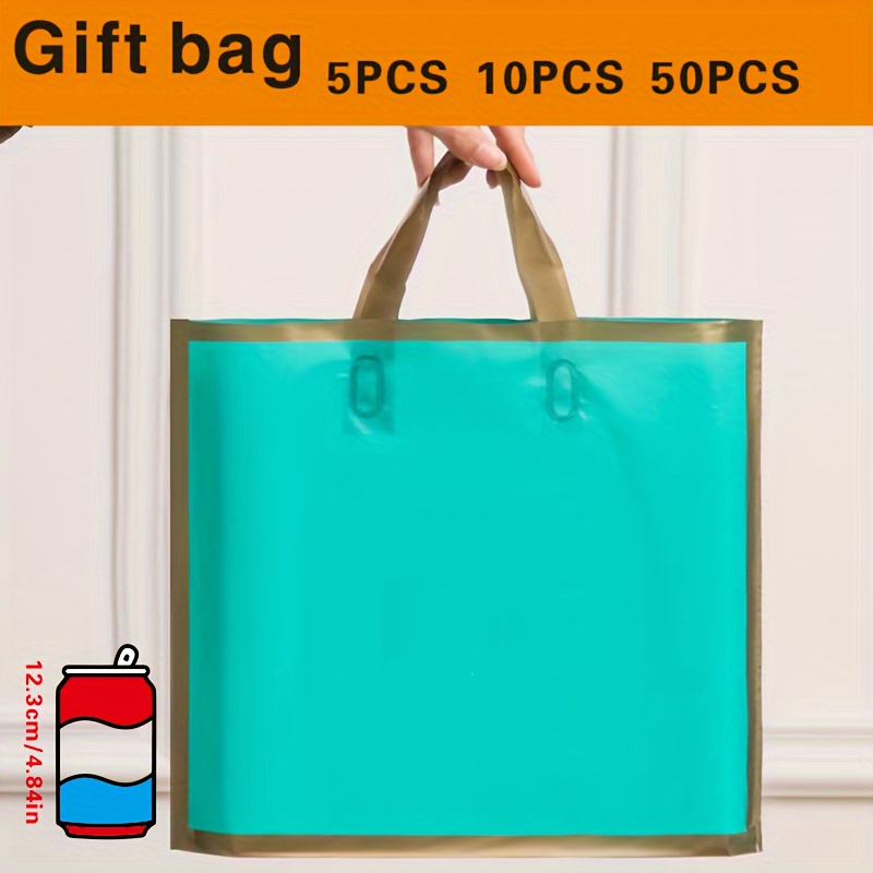 10/30/50pcs DIY Multifunction soft color paper bag with handles Festival  gift bag shopping bags