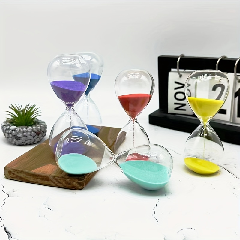 Reloj de arena estilo fruta, temporizador de arena, temporizador colorido  para niños, temporizador de aula, vidrio de arena para decoración de