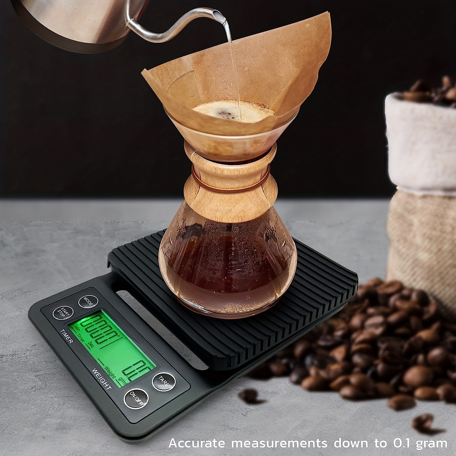 Smart Coffee Scales Digital Kitchen Scale Weight With Timer Electronic Lcd  Display Grams Kitchen Drug Weight Tool Drip Scale - Weighing Scales -  AliExpress