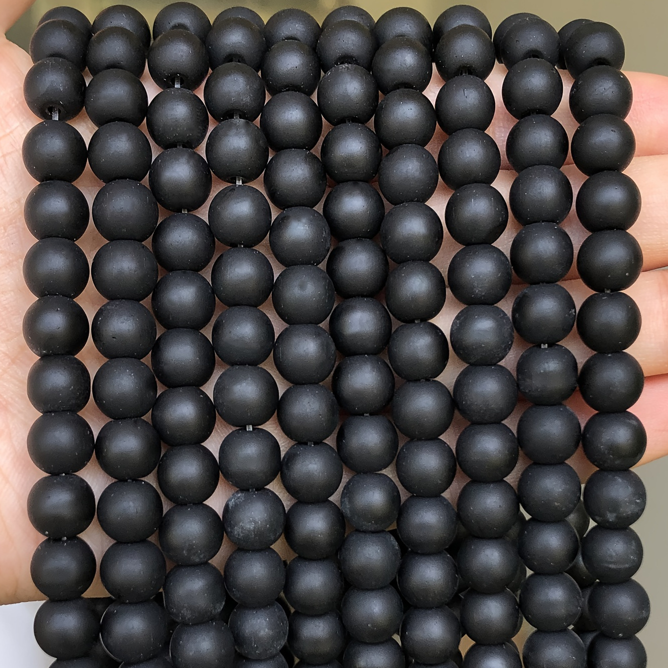 A Strand Natural Black Volcanic Rock 4-12mm, High-Quality Loose Beads For  DIY Bracelets Necklaces And Other Decors Jewelry Making Craft Supplies