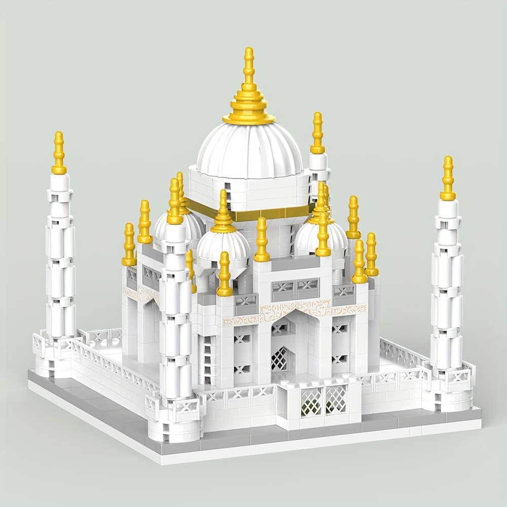  Architecture Collection Taj Mahal Building Set, Model Kit and  Gift for Kids and Adults, Micro Mini Block 3950 Pieces : Toys & Games